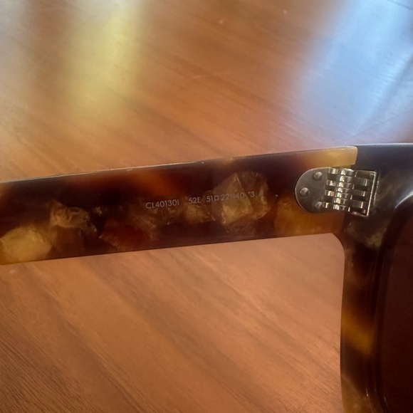 CELINE Acetate Square Sunglasses CL40130I Havana - Picture 6 of 6